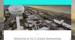 Desktop Screenshot of oceanisle-beachhouse.com
