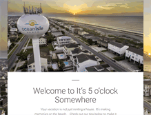 Tablet Screenshot of oceanisle-beachhouse.com